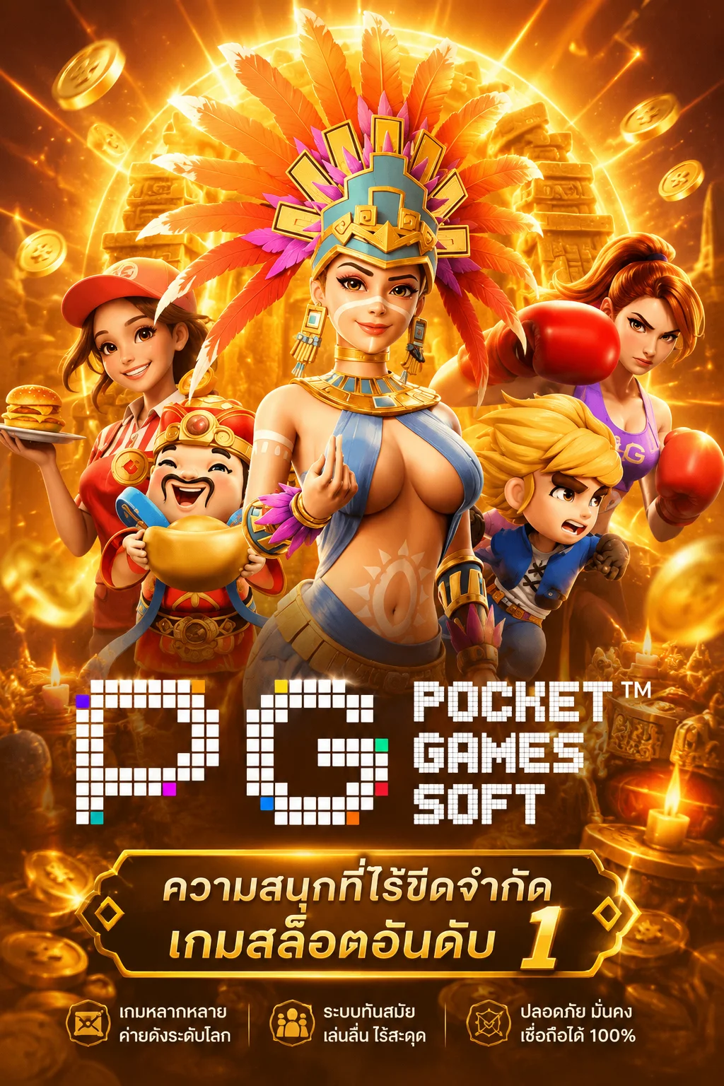 ทดลองเล่นสล็อต PG Slot ฟรีบน พารวย168